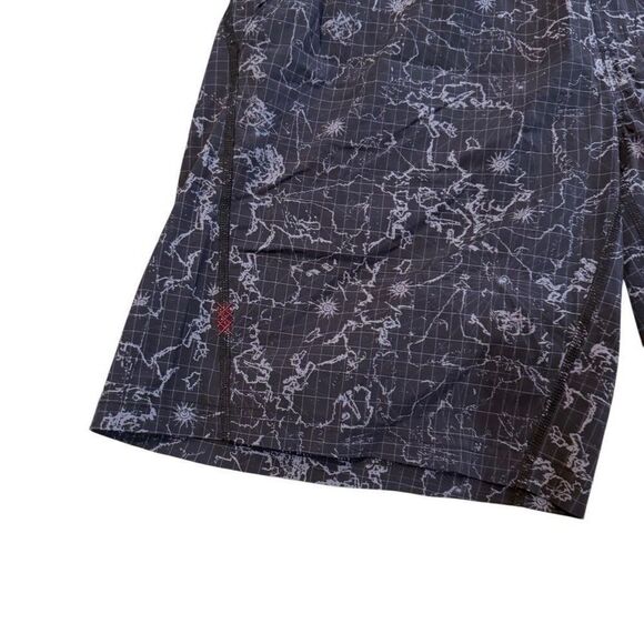 Rhone Mens Performance Gym Shorts Size Medium Constellation Grid Pattern Gray - Picture 7 of 11